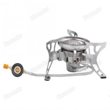 Горелка туристическая складная Tramp TRG-012 с пьезоподжигом и шлангом